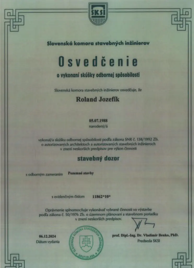 Certifikát 4
