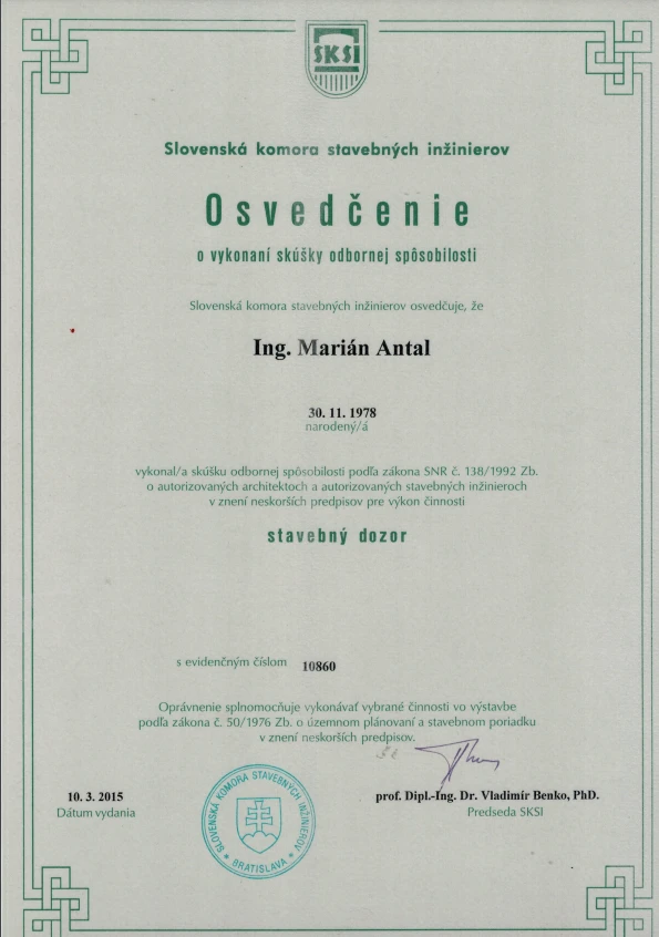 Certifikát 0